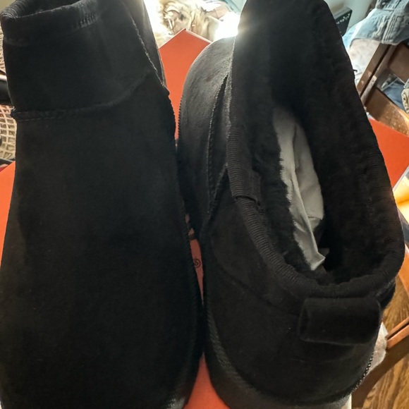 Suede Pull On Platform Boots Sizes 5-6 - Picture 4 of 7